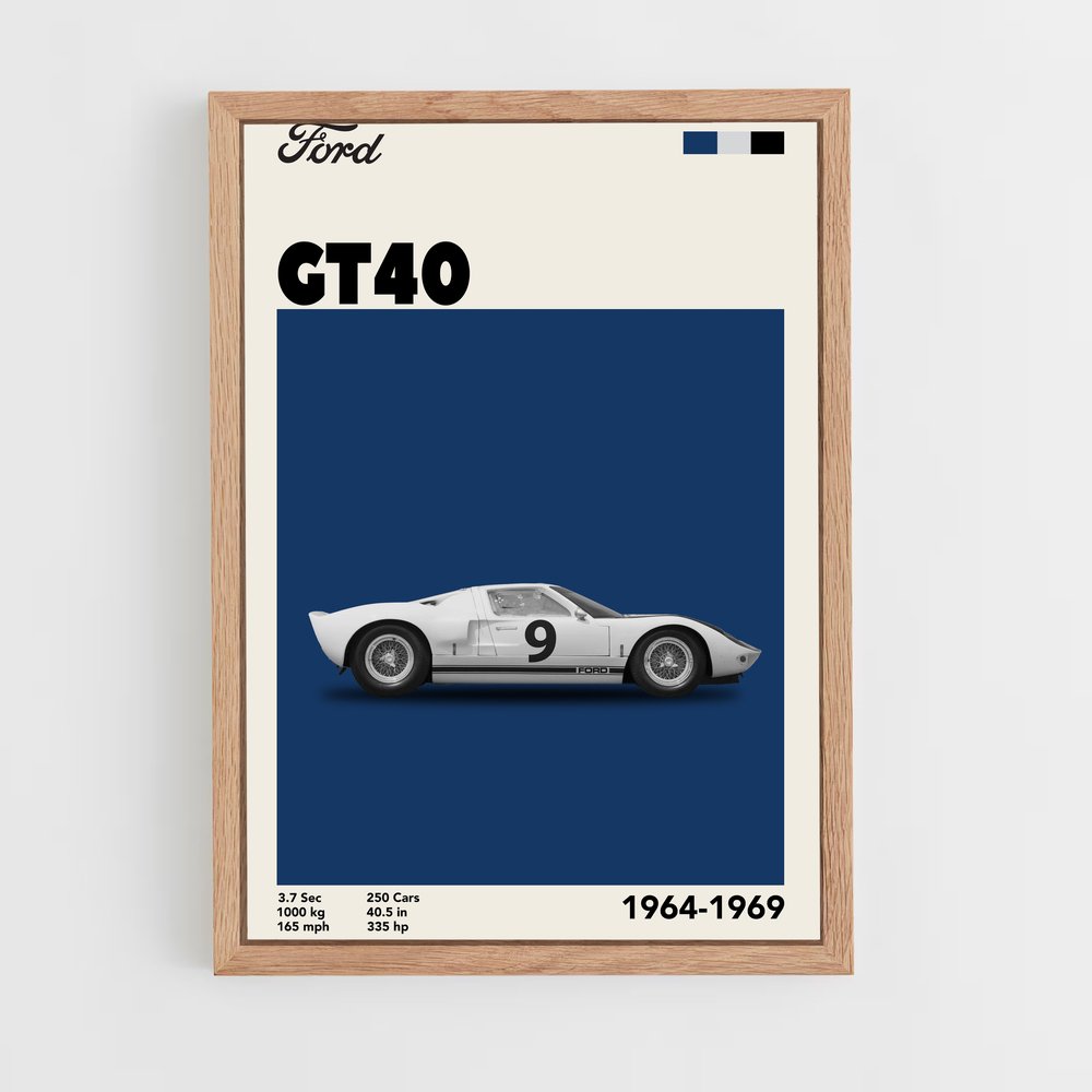 Poster GT40 Legends – affiche Moto Guzzi (vue 4)